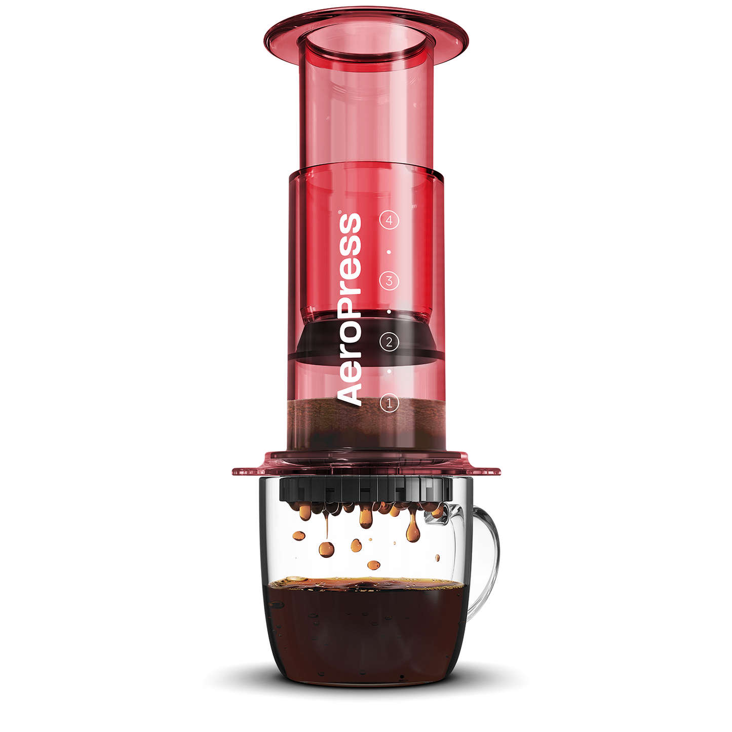 AeroPress Clear Red & Coffee Bundle