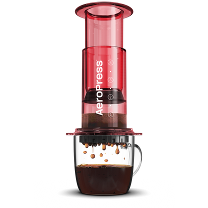 AeroPress Clear Red & Coffee Bundle