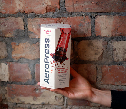 AeroPress Clear Red & Coffee Bundle