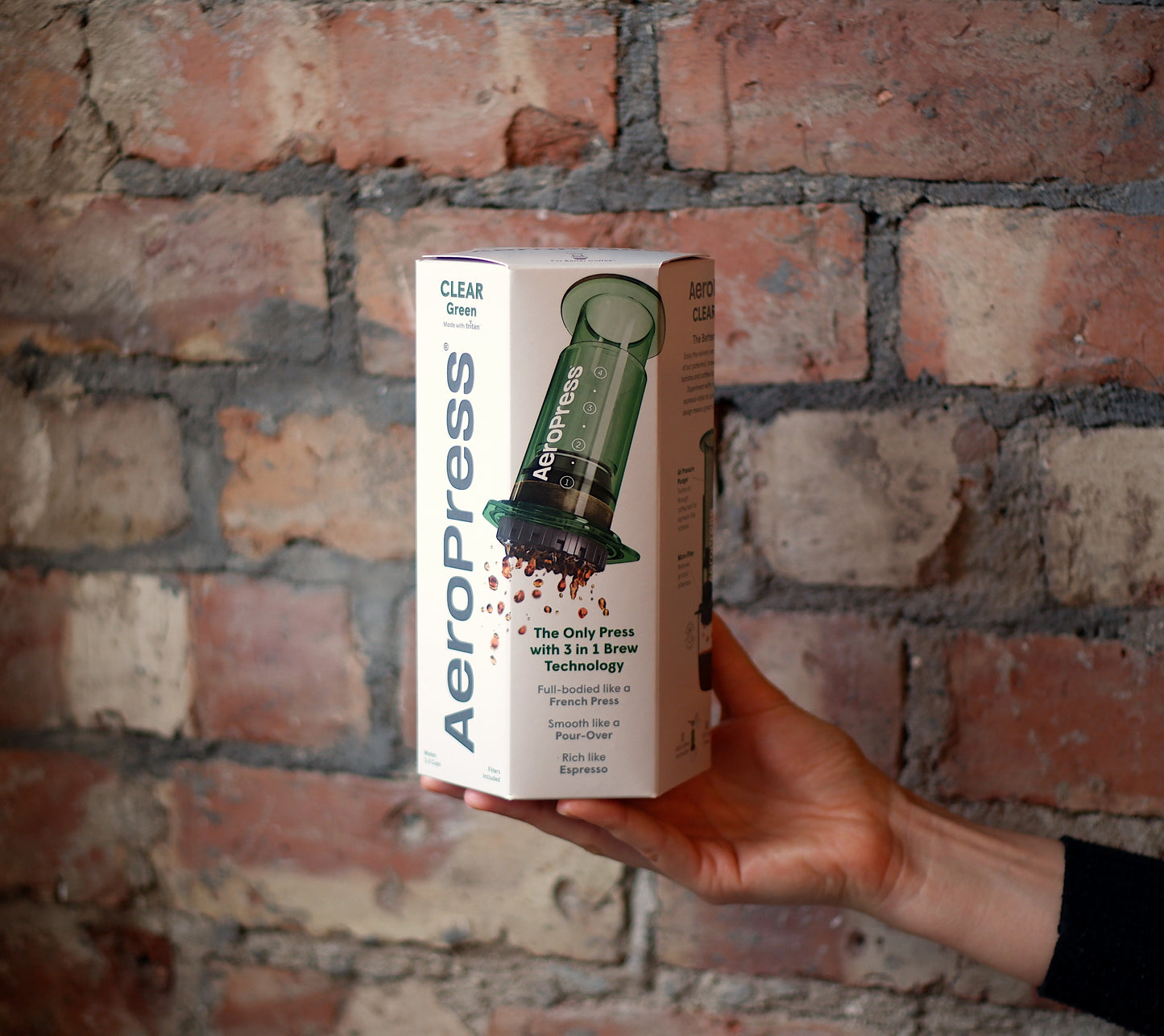 AeroPress Clear Green & Coffee Bundle